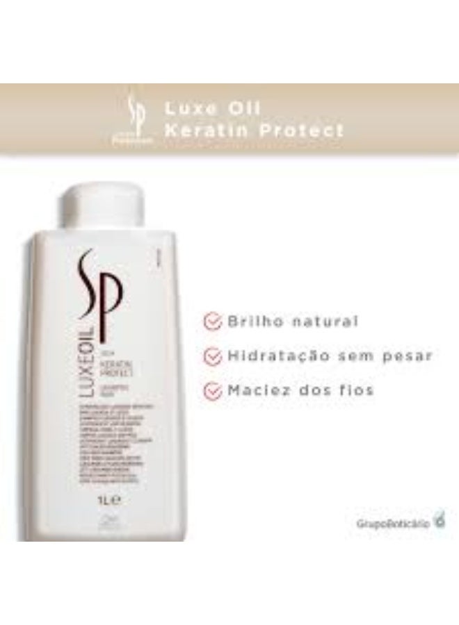 System Professional Sp Luxe Oil Keratin Protect Shampoo 1000ml - Image 2