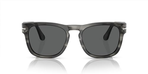 Persol Men's PO3333S Elio Square Sunglasses, Striped Grey, 54 mm - Image 3