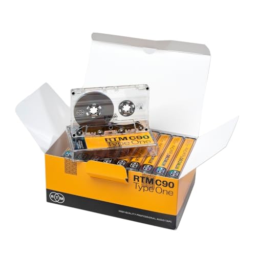 RTM Industries RTM C90 | Type One 90 Minute Blank Music Cassettes | Ideal for Music Recording | Studio Quality | Pack of 10 Cassettes - Image 1