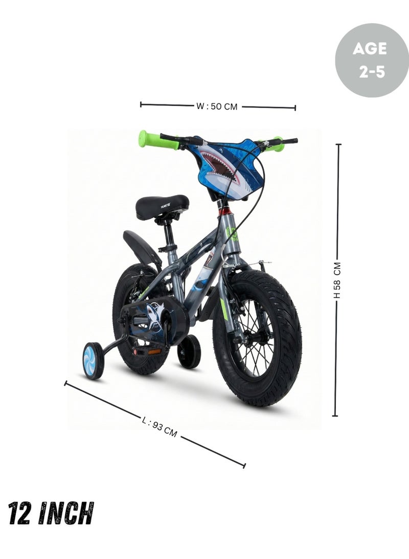 Huffy 12 Inch Kids Bicycle, Shark Theme - Image 3
