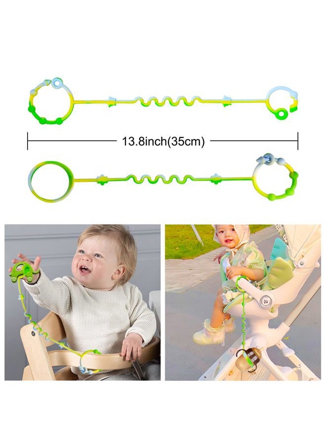 RTMOK Silicone Pacifier Clip,Applies to Car Seat,High Chair,Stroller Accessories,Cribs,Rocking Chair - Image 4