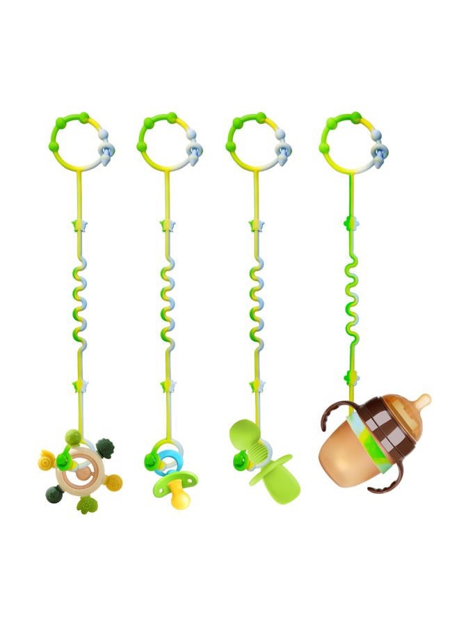 RTMOK Silicone Pacifier Clip,Applies to Car Seat,High Chair,Stroller Accessories,Cribs,Rocking Chair - Image 1