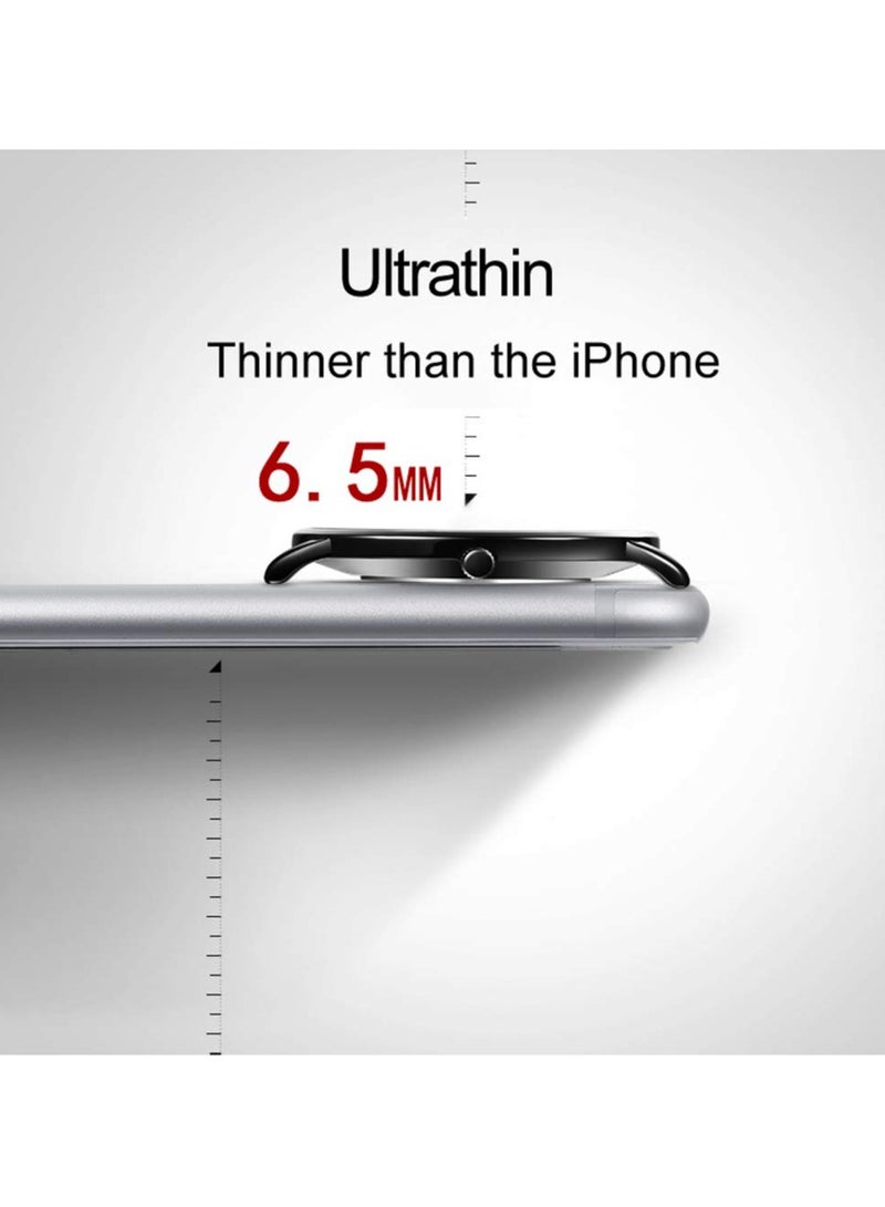 أوليفز Mens Watches Minimalist Ultra Thin Fashion Casual Analog Quartz Date Watch Waterproof Slim Simple Big Face Dress Wrist Watch with Retro Leather Band for Men - Image 4