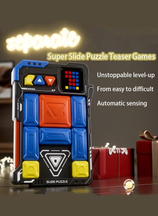 Super Slide Puzzle Brain Teaser Games,Early Development Toys,  with 500+ Levels Interactive Handheld Games Console, Educational Kid Teens Toys,Travel Relax Brain Game, Board Toys for Birthday Gifts for All Ages.Learning & Education Training Toy and Gift for Kids and Adults - view 2