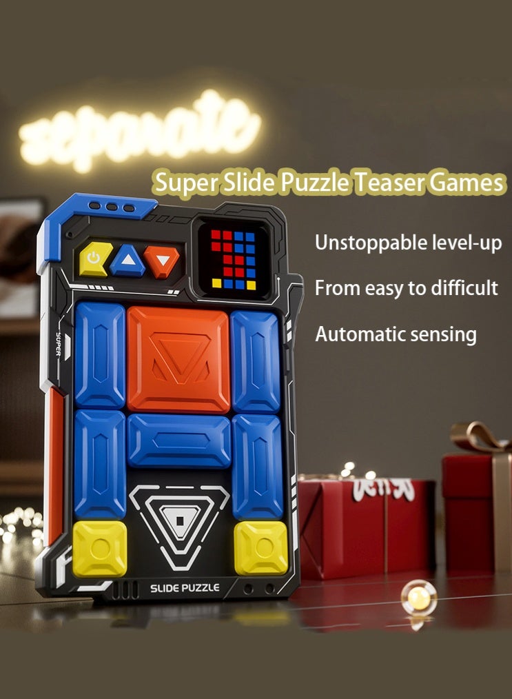 مس تيارا ألعاب ألغاز Super Slide Puzzle، ألعاب تنمية مبكرة، مع أكثر من 500 مستوى، وحدة تحكم ألعاب تفاعلية محمولة، ألعاب تعليمية للأطفال والمراهقين، لعبة ذهنية للاسترخاء أثناء السفر، ألعاب لوحية كهدايا عيد ميلاد لجميع الأعمار. لعبة تدريب تعليمية وهدية للأطفال والكبار. - Image 2