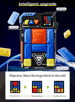 Super Slide Puzzle Brain Teaser Games,Early Development Toys,  with 500+ Levels Interactive Handheld Games Console, Educational Kid Teens Toys,Travel Relax Brain Game, Board Toys for Birthday Gifts for All Ages.Learning & Education Training Toy and Gift for Kids and Adults - view 4
