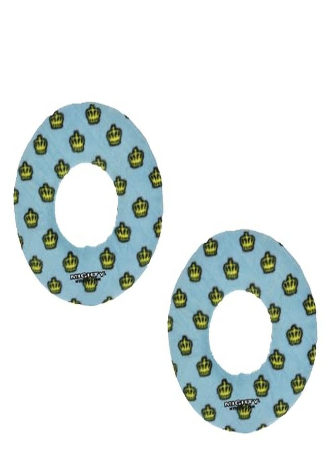 MIGHTY- NO Stuff Ring - Squeaky Plastic Core. 2-in-1 Toy. Made Durable, Strong & Tough. Interactive Play (Tug, Toss & Fetch). It Floats (Blue, Medium 2 Pack) - Image 1