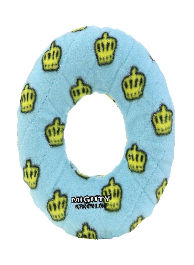 MIGHTY- NO Stuff Ring - Squeaky Plastic Core. 2-in-1 Toy. Made Durable, Strong & Tough. Interactive Play (Tug, Toss & Fetch). It Floats (Blue, Medium 2 Pack) - Image 3