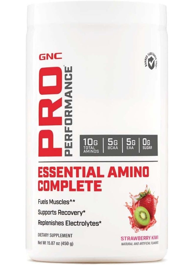 جي إن سي برو بيرفورمانس إسينشال أمينو كومبليت، فراولة كيوي، 15.87 أونصة، يدعم تعافي العضلات - Image 1