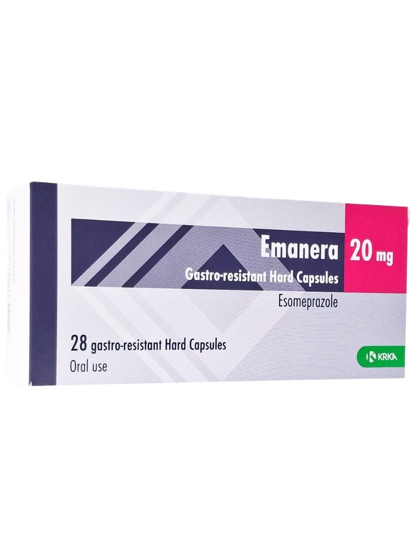 Emanera 20mg Capsules (28’s) – Esomeprazole for Acid Reflux & GERD Relief