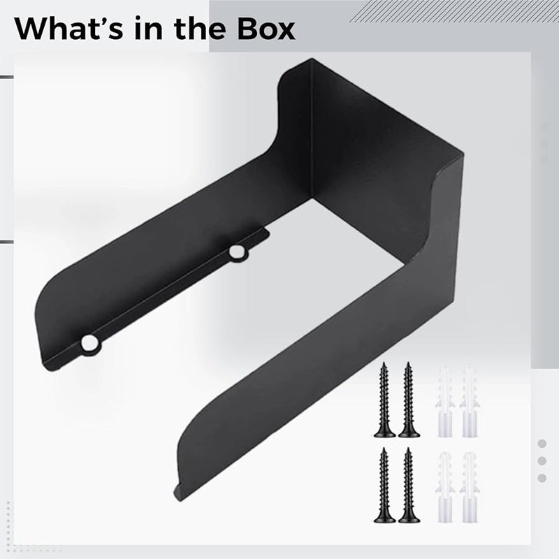 Black Metal Video Doorbell Cover with Rain and Sun Guard Mounting Kit - Image 3