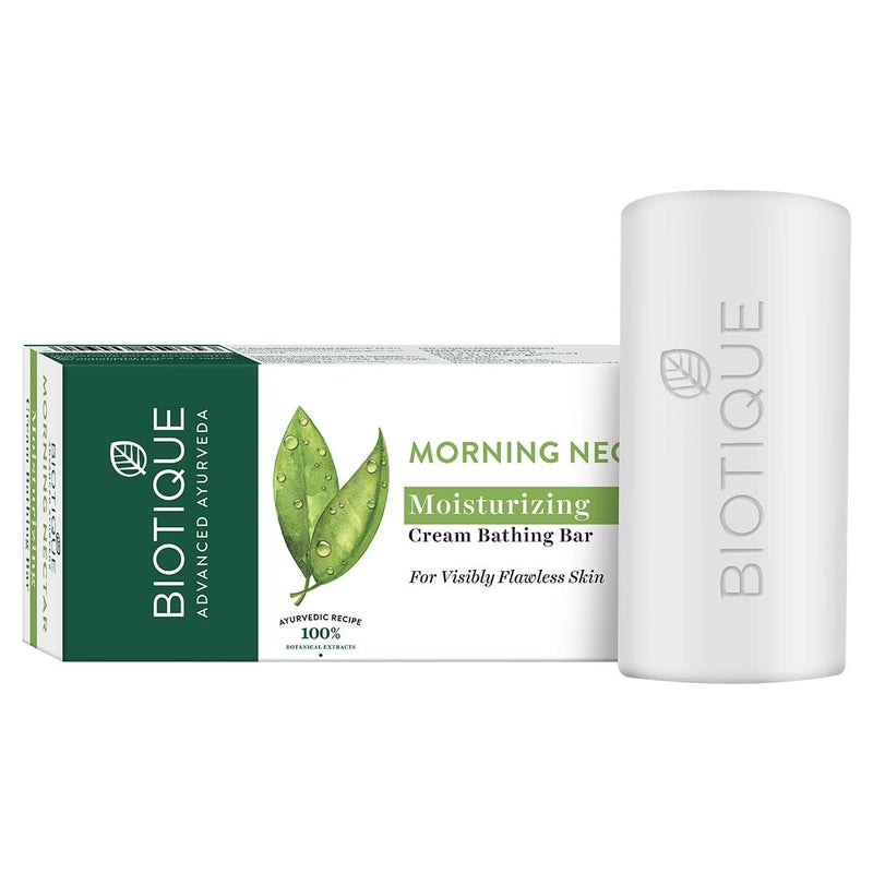 Biotique Bio Morning Nectar Flawless Cream Bathing Bar 150g Biotique Bio Orange Peel Revitalizing Body Soap 150g - Image 2