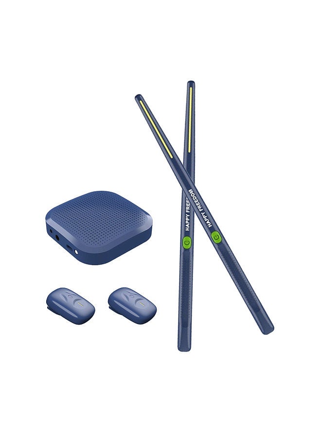 Generic Electronic Drumsticks Air Drum Stick with 2 Foot Pedals 16D Speaker DSP Level Sound Card Low Delay Portable Electric Rhythm Drum Sticks  - Image 1