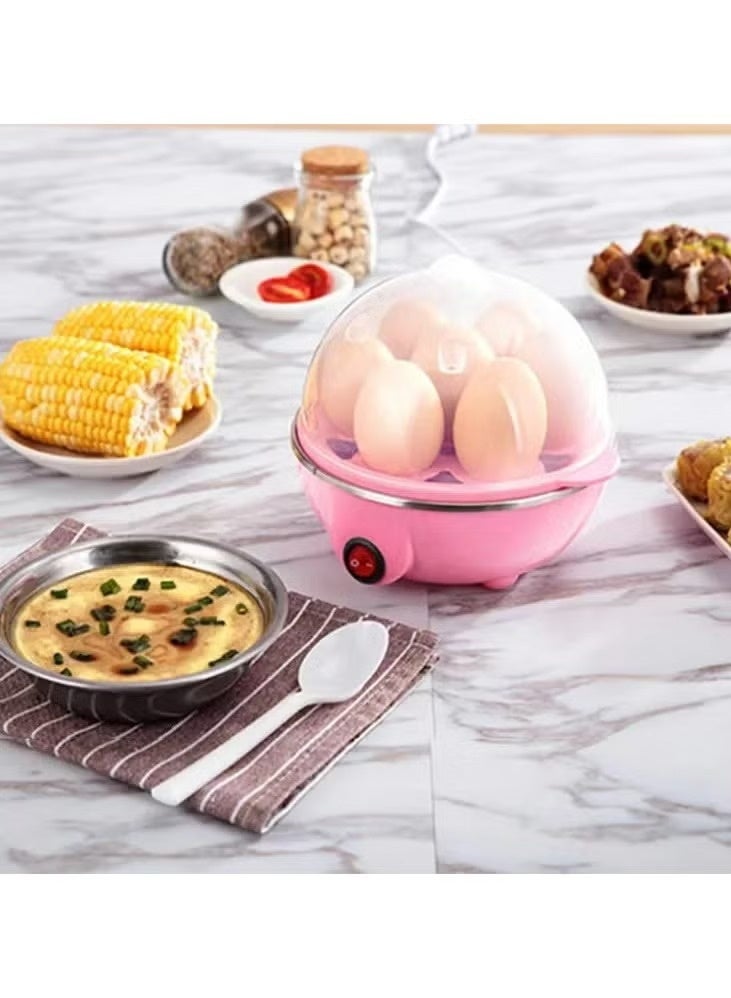 Rapid Electric Egg Cooker - 7 Egg Capacity Poacher & Steamer with Auto Shut-Off, Stainless Steel Heating Plate, Multifunction Egg Boiler for Hard Boiled, Poached & Custard - Image 2