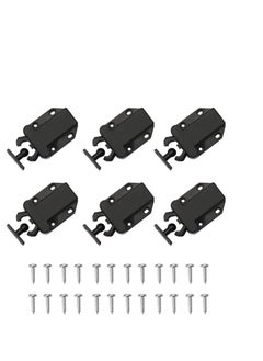 Y&D Touch Release Catch Latch Black Push to Open Lock with Automatic Pop up Function Cabinet Abs for Cupboard and Drawer  - Image 1