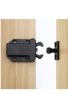 Y&D Touch Release Catch Latch Black Push to Open Lock with Automatic Pop up Function Cabinet Abs for Cupboard and Drawer  - Image 4