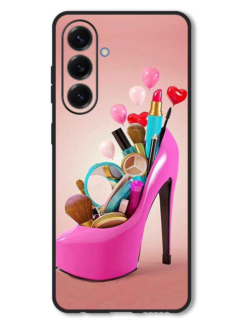 Theodor Case Compatible with Samsung Galaxy S25 FE 6.7 Inch Protection Shockproof Bumper Cover Shoe With Makeup Items - Image 1