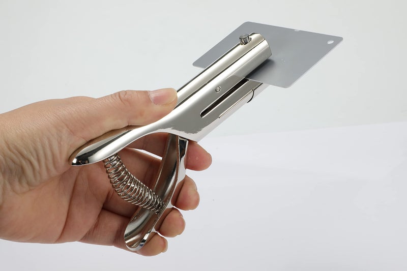 AGUZXTM Heavy Duty 1/8 inch Single Hole Punch - Portable, Long, Small, for Paper, Cards, Plastic, Cardboard (1/8''-3MM HOLE) - Image 3