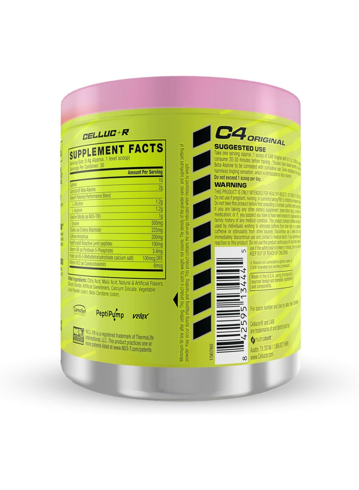 C4 Original Pre-Workout Powder – Pink Lemonade, 30 Servings | Sugar-Free Energy Drink With 150Mg Caffeine, Beta-Alanine & Vitamin C – For Men & Women