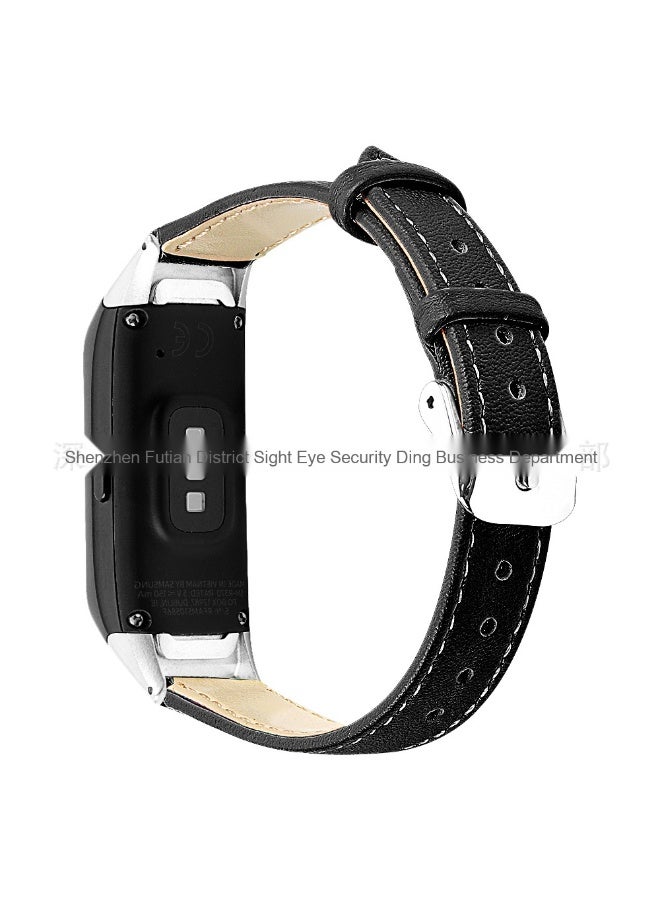 NIBEMINENT Samsung Galaxy Fit SM-R370 Genuine Leather Strap Made of Top Grain Cowhide  - Image 2