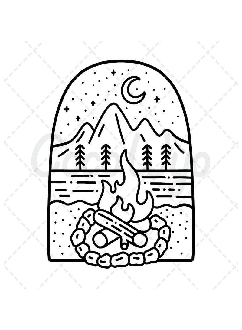 تخفيف التوتر: كتاب تلوين للكبار والصغار، 52 صفحة مرسومة يدويًا، 8.5 × 8.5 بوصة، تصميمات جريئة وسهلة وبسيطة وكبيرة للاسترخاء، تتميز بحيوانات ومناظر طبيعية وزهور وأنماط وأشياء لطيفة وغيرها الكثير (تلوين جريء وسهل) - Image 5