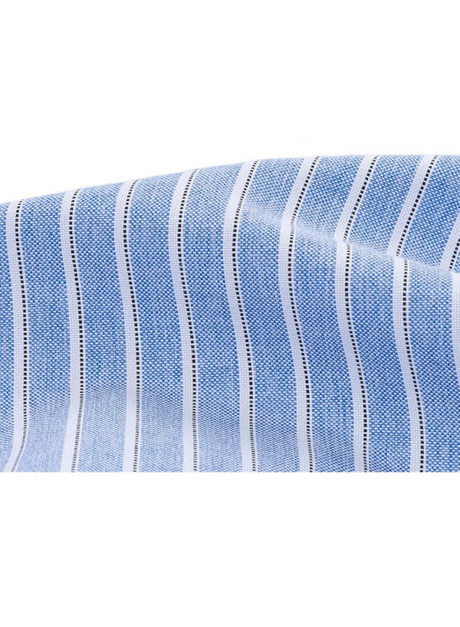 FIRS Men'S Long Sleeve Business Casual Striped Shirt A2181-2 Blue Stripe 43 - Image 3