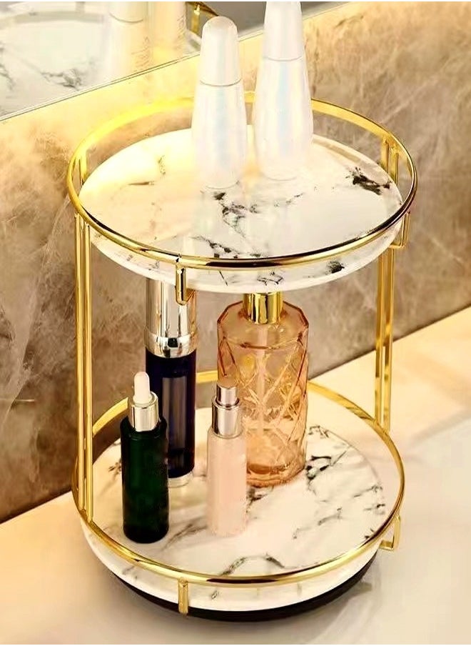 C&C Home 2 Tiers Modern Nordic Style Cosmetic Skin Care Product Storage Rack  - Image 1
