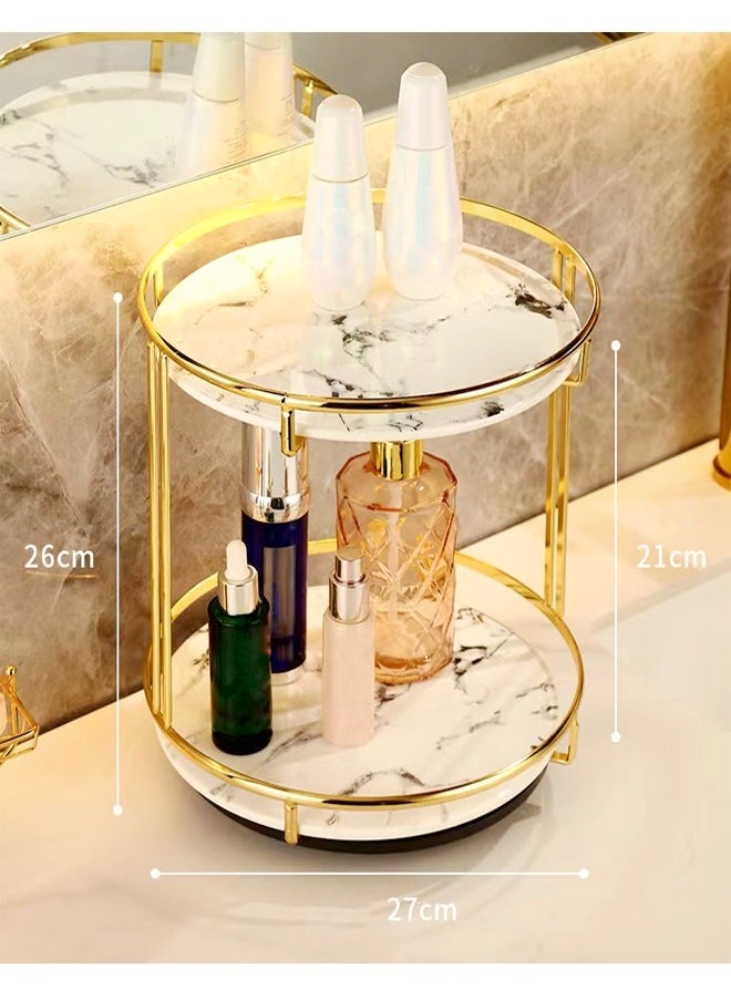 C&C Home 2 Tiers Modern Nordic Style Cosmetic Skin Care Product Storage Rack  - Image 3