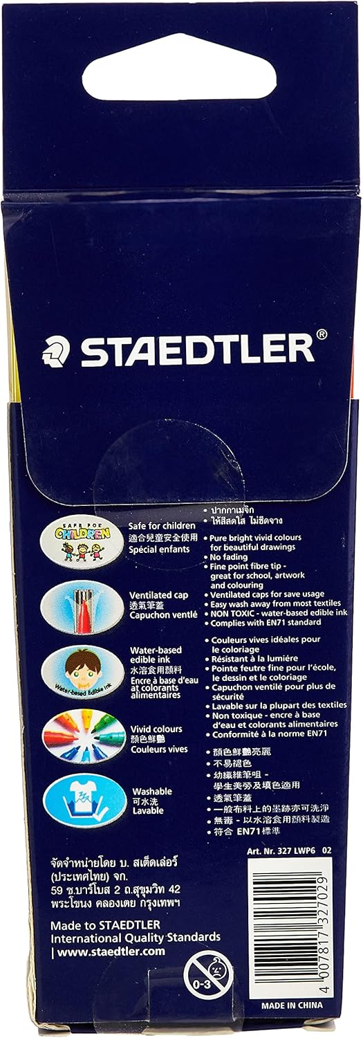 ستدلر مجموعة أقلام تلوين ستيدلر لونا برأس ليفي - 6 قطع - Image 2