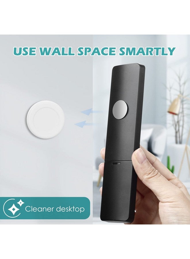 WALLFID 5 Pack Magnetic Remote Control Holder Wall Mount Holders Hole-Free Phone Charging Organizer Storage Containers For Home Office School Supply Storage - Strong Magnet Securely Hold (White) - Image 2