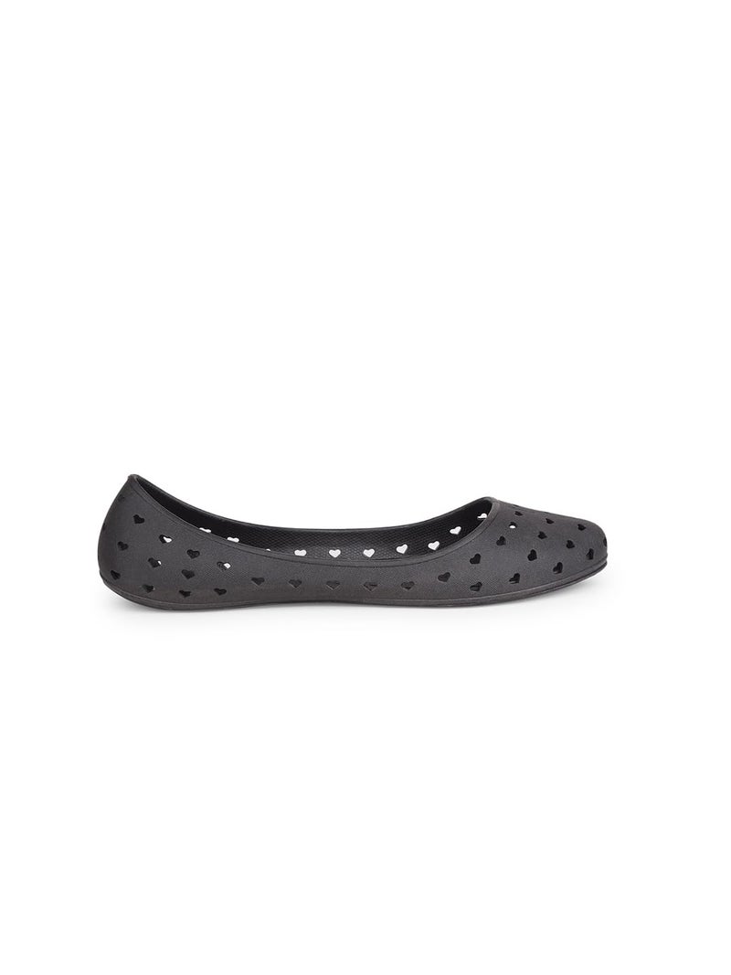 Bata Hearts Ballerina E Women's Black Ballerina - 4 UK (5526120) - Image 3