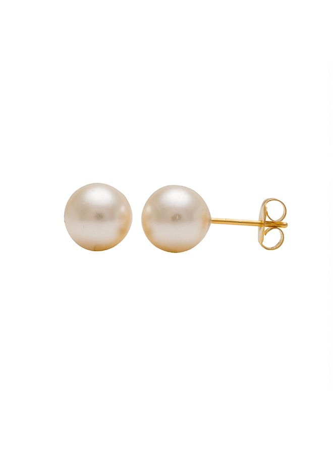 Studex 8MM White Pearl 24K Pure Gold Plated Ear Stud - Image 3
