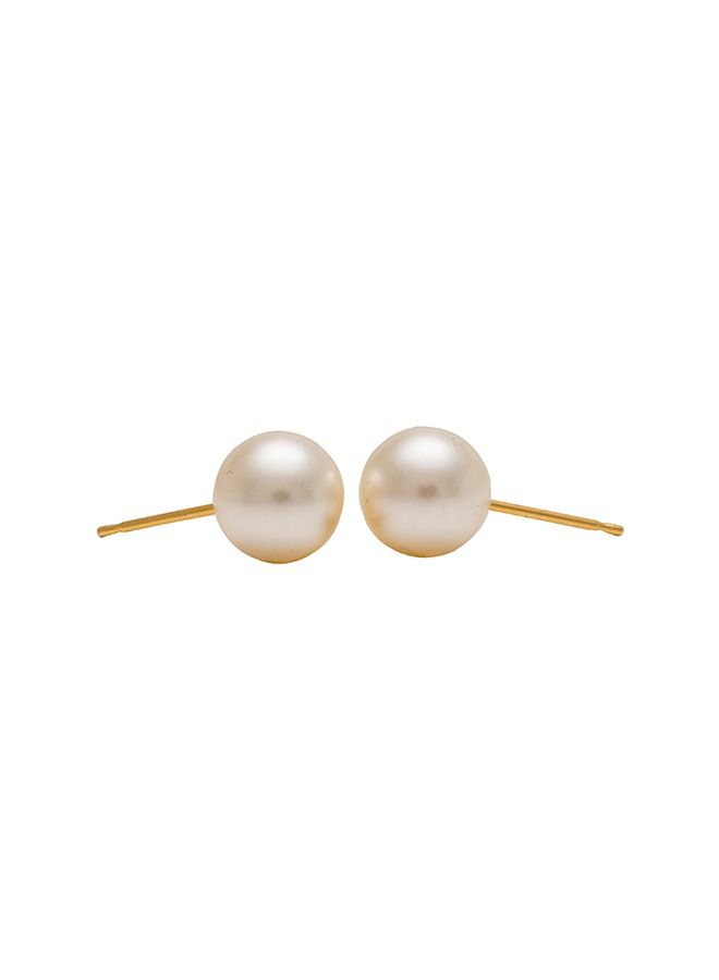 Studex 8MM White Pearl 24K Pure Gold Plated Ear Stud - Image 4