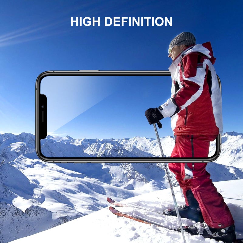 SIBEITU 3 Pack Screen Protector for iPhone 12 Pro Max with 3 Pack Camera Lens Tempered Glass Protector, 6.7 Inch HD Clear Tempered Glass Film 9H Hardness, Scratch Resistent, No Air Bubbles - Image 4