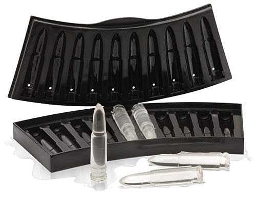 Alexvyan 1 Pcs 10 Cavity Bullet Pop Up Ice Cube Tray with Lid for Freezer with Easy Release Flexible Plastic Bottom, Stackable, Food Grade, Cake Chocolate Mould, Whiskey, Cocktail (Black) - Image 4