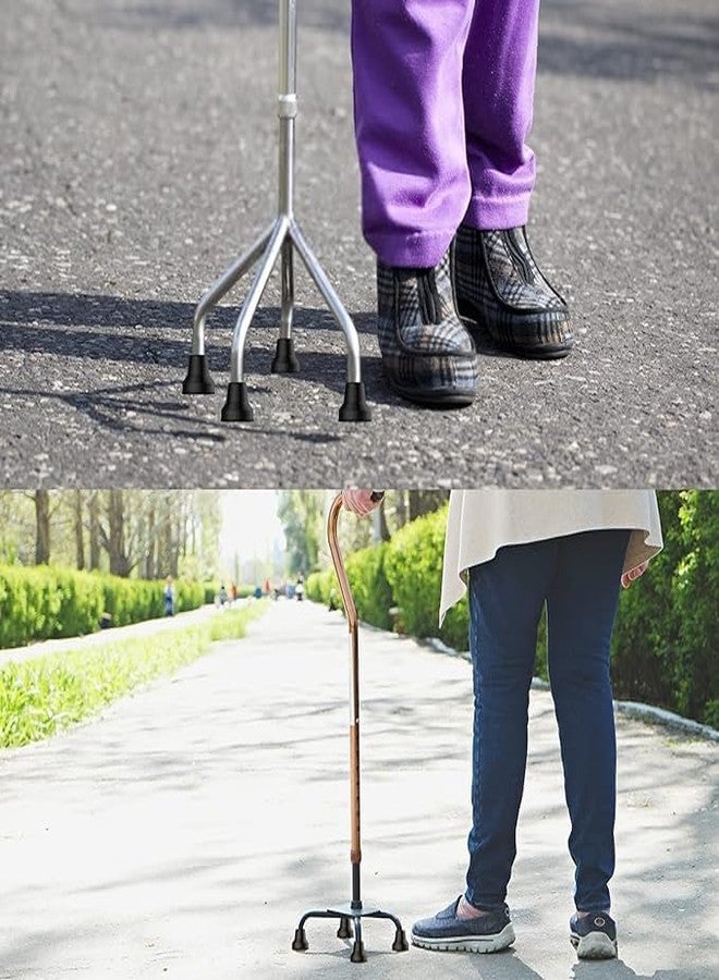 iwalk; Changing Lives iWalk 16mm Heavy-Duty Rubber Shoes for Tripod & Quadpod Walking Sticks - Non-Slip Replacement Tips - Pack of 4 - Image 5