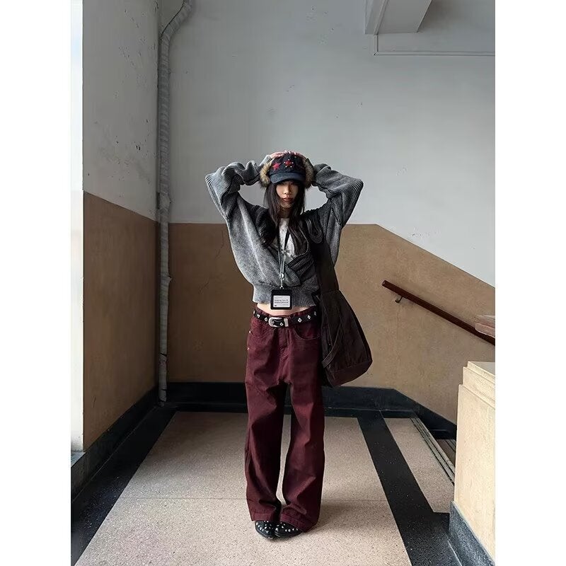Unisex Classic Denim Jeans Loose Fit Daily Outdoor Wear - Image 4