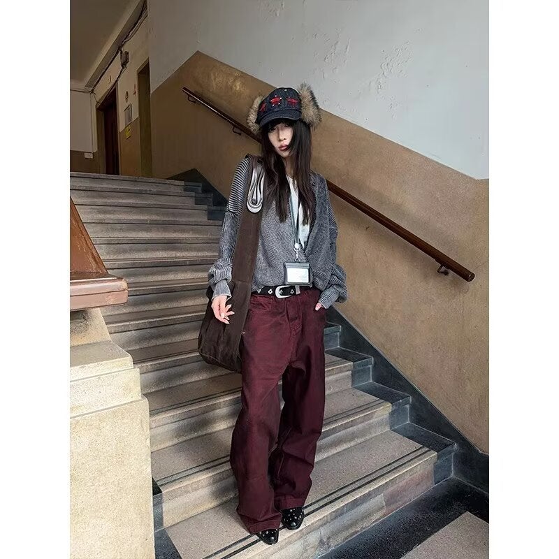 Unisex Classic Denim Jeans Loose Fit Daily Outdoor Wear - Image 3