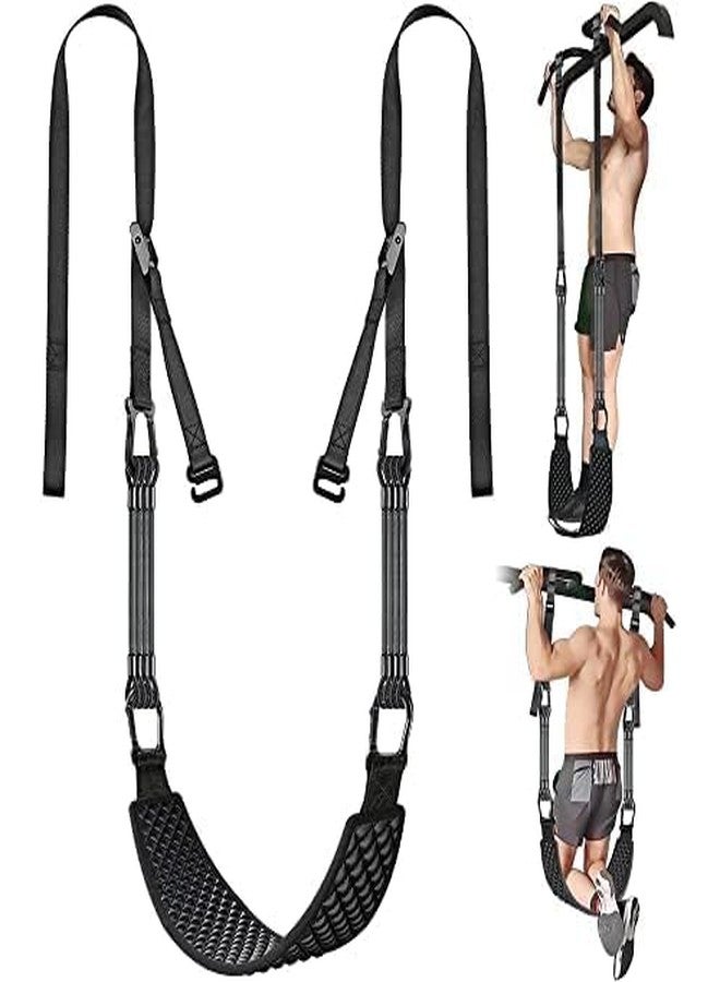 Kipika Pull Up Bands with Dip Belt - Adjustable Resistance for Chin Ups, Body Stretching & Strength Training - Heavy Duty Elastic Straps & Metal Chain - For Men & Women of All Fitness Levels - Image 1