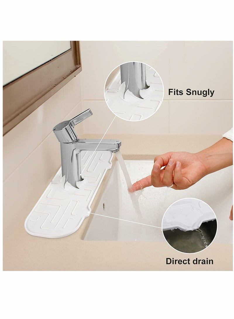 Kitchen Faucet Sink Splash Guard, Silicone Faucet Water Catcher Mat for Kitchen Sink, Sink Mat for Farmhouse and RV, Kitchen Sink Accessories - Image 2