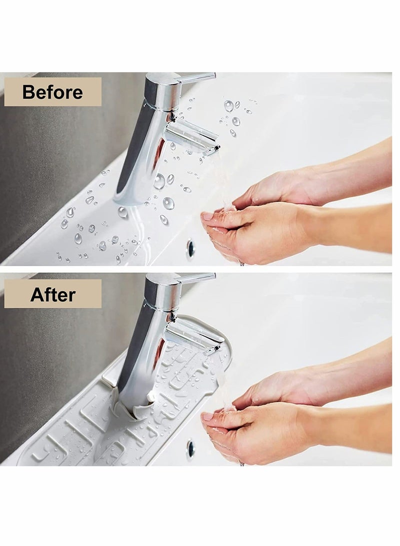 Kitchen Faucet Sink Splash Guard, Silicone Faucet Water Catcher Mat for Kitchen Sink, Sink Mat for Farmhouse and RV, Kitchen Sink Accessories - Image 3