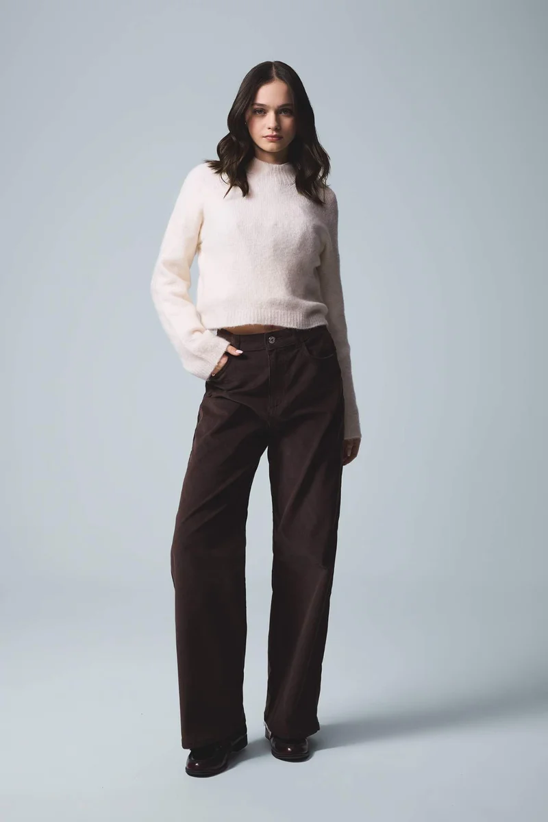 ديفاكتو Regular Fit Crew Neck Knitwear Pullover