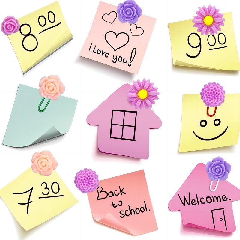 Vukasi 30Pcs Decorative Push Pins Flower Thumb Tacks for Cork Board, Cute Rose Pushpins for Bulletin Board Photo Wall Office Cubicle Decor Accessoriesâ€¦ - Image 5
