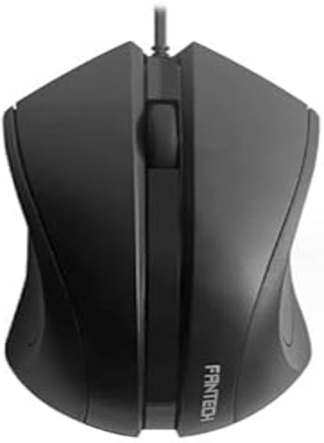 FANTECH - FANTECH FANTECH T533 Premium Office Mouse, Black Gaming Mouse for PC and Laptop, Wired Mouse with Optical Sensor and USB Interface, Smooth, Responsive, Easy Scrolling - Image 1