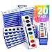 FUMILE Watercolors Paint Set Bulk20 Pack 8 Washable Bright Colors with PaintbrushWatercolors Paint Set Kids for PartiesArt LessonsBirthday Party Favorvalentines for kids classroomAll Ages - Image 3