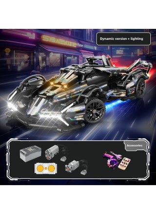 Cyberpunk Black Samurai Rambo Shijie 911 Container Remote Control Racing Gradient Building Blocks Sports Car Boys Play-Color:Black Warrior (dynamic Version) + Lighting - pzsku/Z2178498FEA5912A38F96Z/45/1745679617/453c0c1c-6f9a-4b7b-b7ae-0c1c6fdd1674