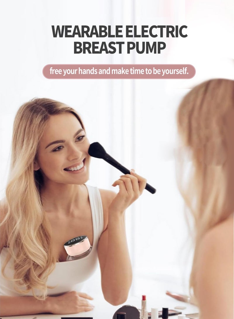 Wearable Electric Breast Pump, Portable Anti-Reflux Breast Pump, 3 Modes and 9 Levels Touch Screen LED Display, USB Rechargeable, Ultra Quiet and Painless, Memory Function, Massageable - Image 3