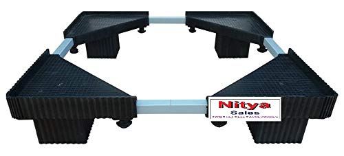 Nitya Sales Metal RefrigeratorTop Loading Washing Machine Stand Washing Machine Trolley - Image 1