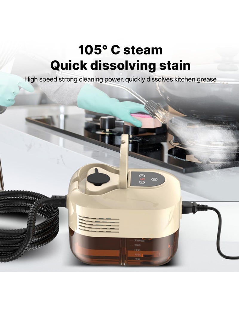 ET-LIFE Steam Cleaner, 4.5Bar Pressurized Steamer for Cleaning, Multi-Purpose Steamer for Home, Handheld Steam Cleaner, with 6pcs Accessories, Car Steamer, Portable Steam Cleaner for Kitchen, Bathroom, Tile  - Image 2