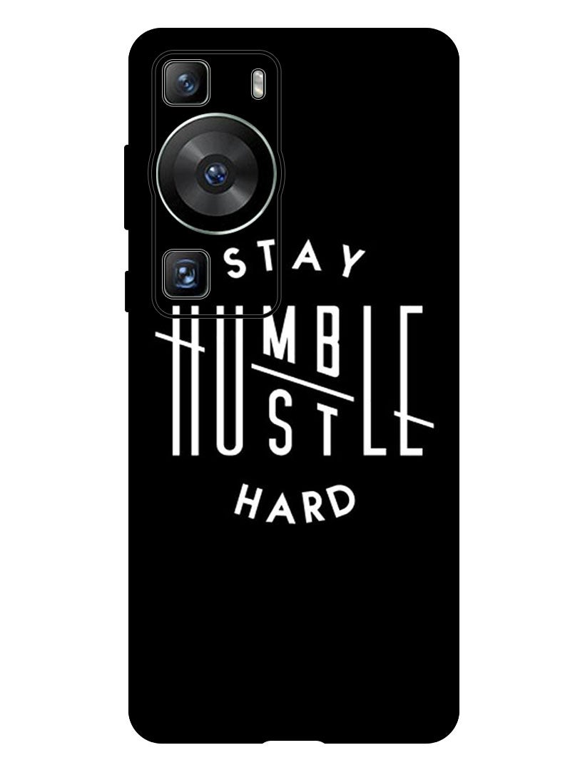 Theodor Protective Case Anti Scratch Shock Proof Bumper Cover For Huawei P60/ P60 Pro Stay humble - Image 1